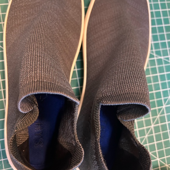 Rothys The Chelsea High Top Knit Gray Pull On Women Ankle Sneaker - Picture 4 of 6